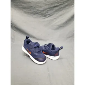 Nike Omni Multi-Court Sneakers Slip-On Blue Orange Size 8 DISPLAY MODEL!