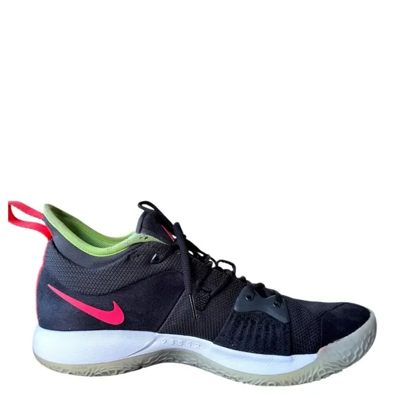 Nike Paul George Shoes PG 2 Anthracite Hot Punch Black  Men’s Size 13