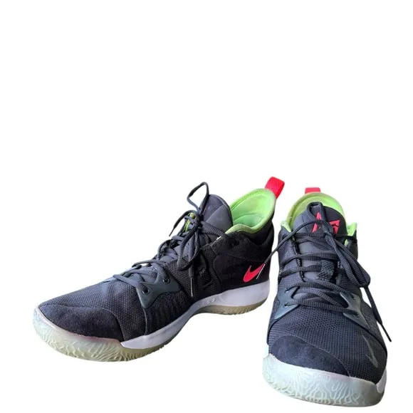 Nike Paul George Shoes PG 2 Anthracite Hot Punch Black  Men’s Size 13