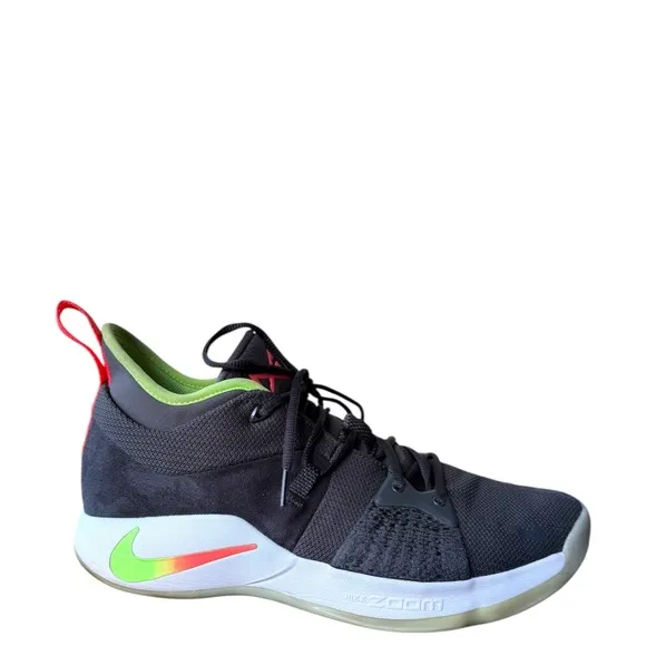 Nike Paul George Shoes PG 2 Anthracite Hot Punch Black  Men’s Size 13
