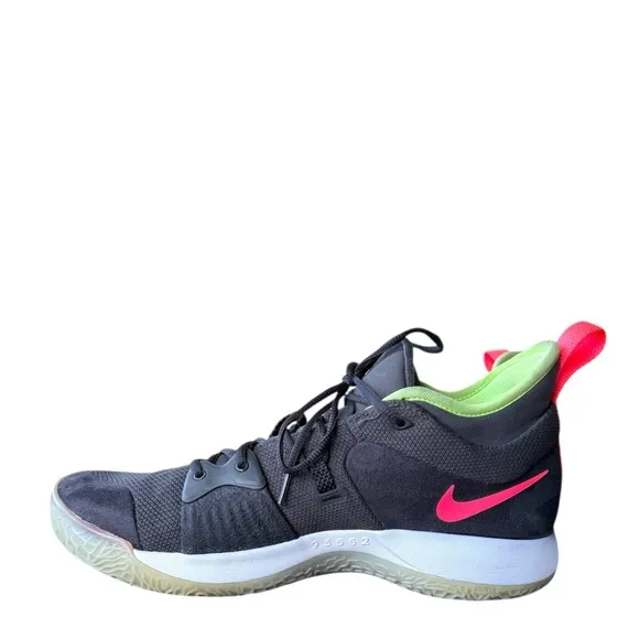 Nike Paul George Shoes PG 2 Anthracite Hot Punch Black  Men’s Size 13