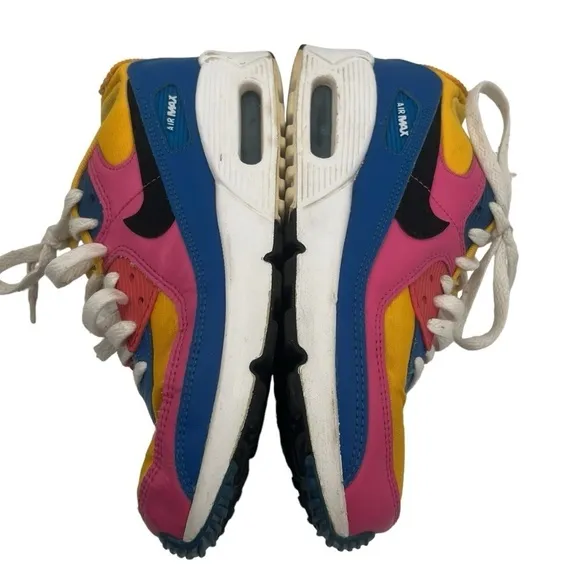 Nike Pink Blue Yellow Airmax Excee GS Sneakers Size 6 Youth