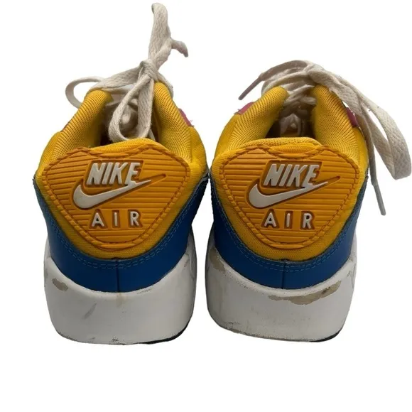 Nike Pink Blue Yellow Airmax Excee GS Sneakers Size 6 Youth