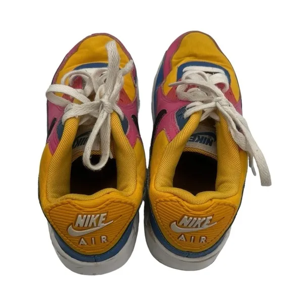 Nike Pink Blue Yellow Airmax Excee GS Sneakers Size 6 Youth