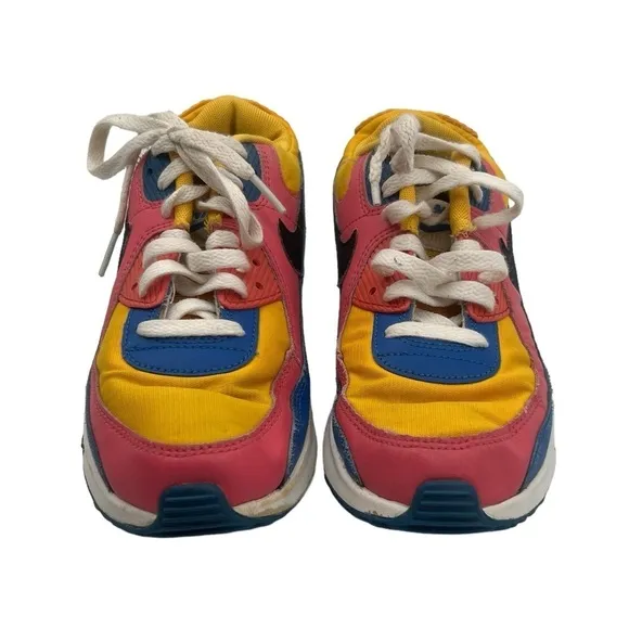 Nike Pink Blue Yellow Airmax Excee GS Sneakers Size 6 Youth