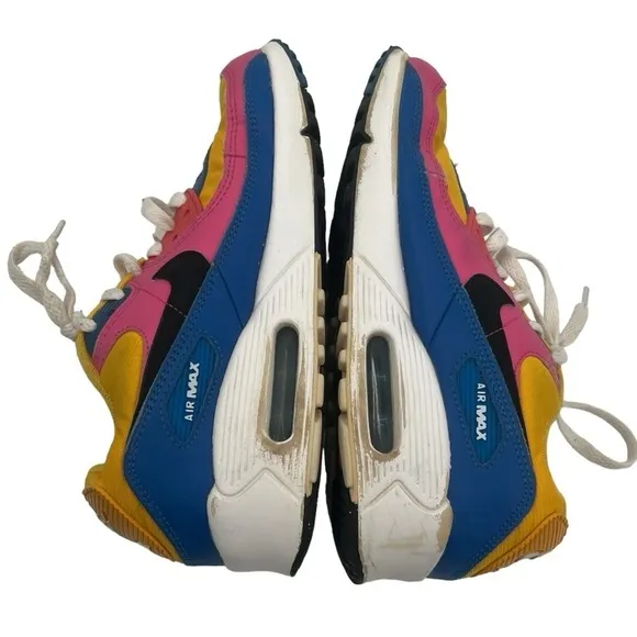 Nike Pink Blue Yellow Airmax Excee GS Sneakers Size 6 Youth