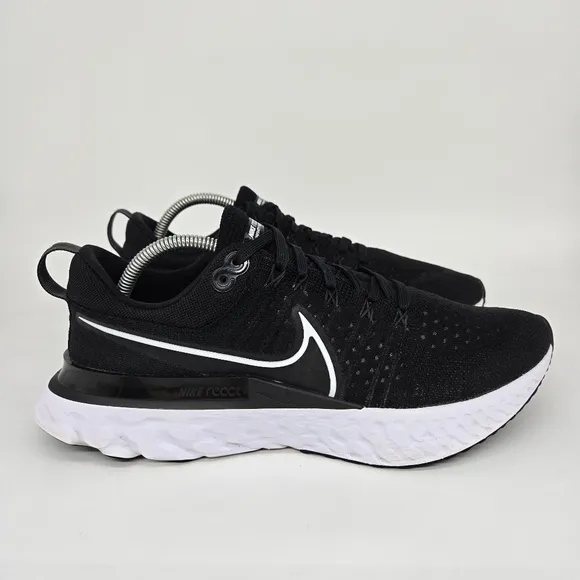 Nike React Infinity Run Flyknit 2 'Black' Men's Running Shoes Size 10.5