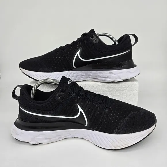 Nike React Infinity Run Flyknit 2 'Black' Men's Running Shoes Size 10.5