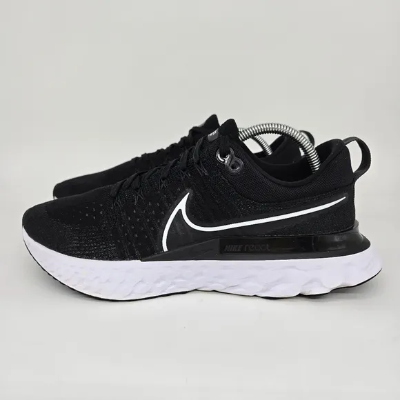 Nike React Infinity Run Flyknit 2 'Black' Men's Running Shoes Size 10.5