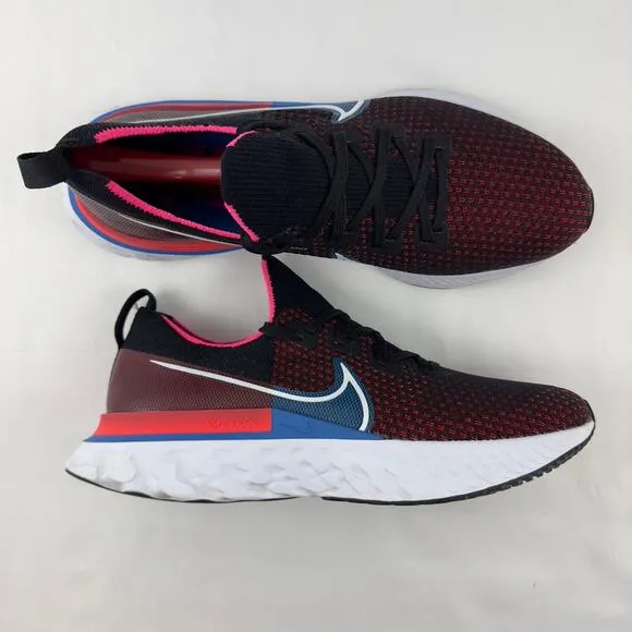 Nike React Infinity Run Flyknit black running shoes