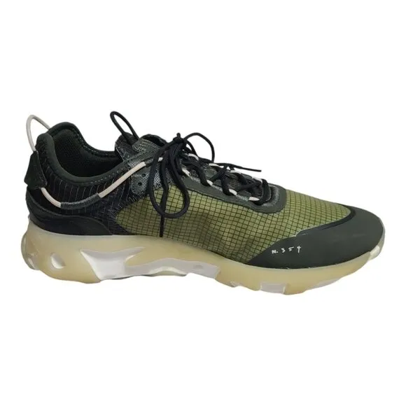 Nike React Live Sequoia Green White Running Shoes Men's Size 12 CV1771-300