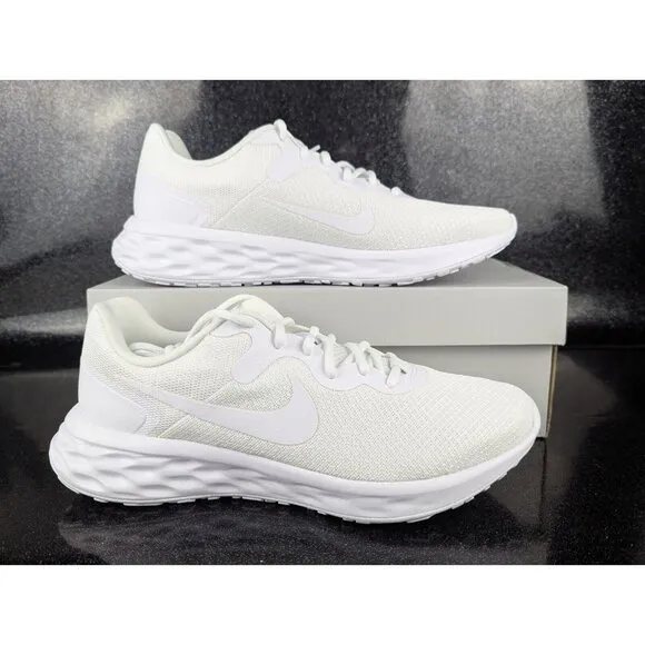 Nike Revolution 6 NN Mens Size 10.5 White Running Shoes Sneakers DC3728-102