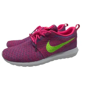Nike Roshe Flyknit 'Pink Flash' Unisex Sneakers Mens 9.5 Womens 11 677243-601