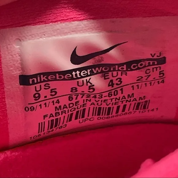 Nike Roshe Flyknit 'Pink Flash' Unisex Sneakers Mens 9.5 Womens 11 677243-601