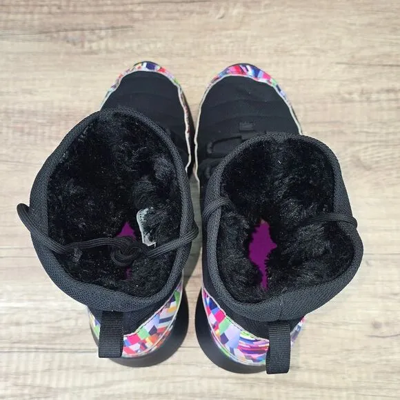 Nike Roshe One High Print GS Youth Size 5.5Y Women's Size 7 Black Lined Boots