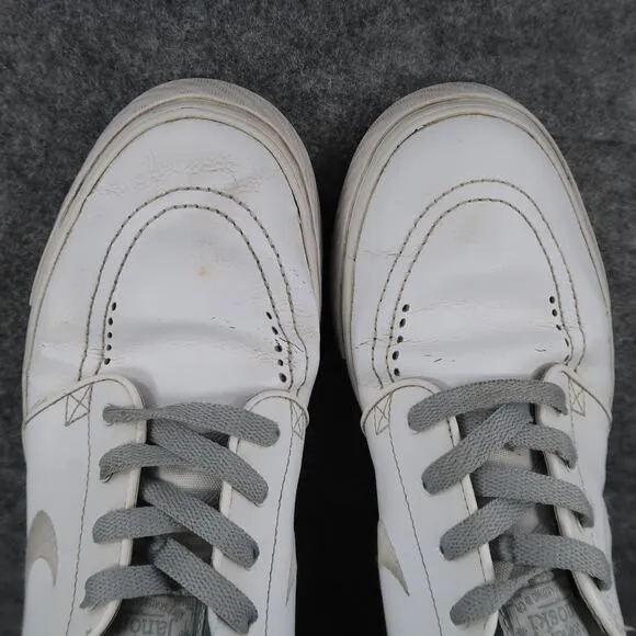 Nike Shoes Mens 10 Sneakers SB Stefan Janoski Leather Skate Casual White Lace Up