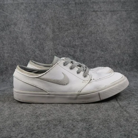 Nike Shoes Mens 10 Sneakers SB Stefan Janoski Leather Skate Casual White Lace Up