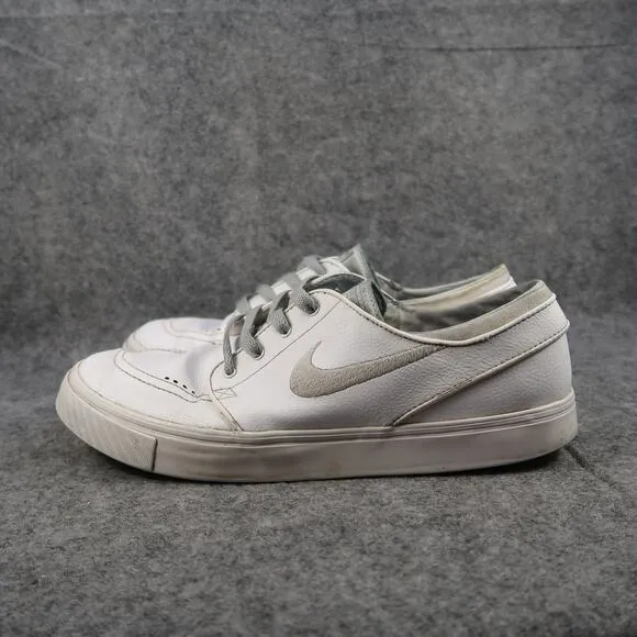 Nike Shoes Mens 10 Sneakers SB Stefan Janoski Leather Skate Casual White Lace Up