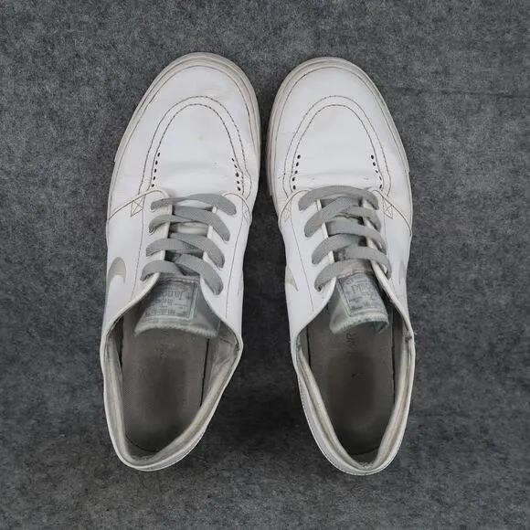 Nike Shoes Mens 10 Sneakers SB Stefan Janoski Leather Skate Casual White Lace Up