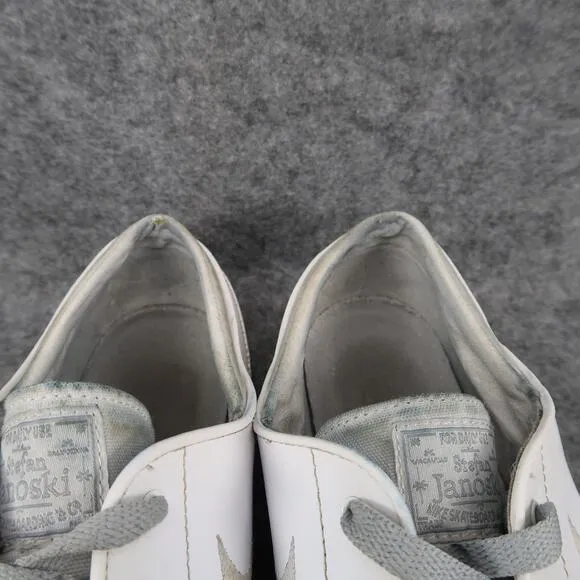 Nike Shoes Mens 10 Sneakers SB Stefan Janoski Leather Skate Casual White Lace Up