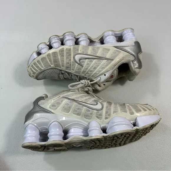 Nike Shox TL Unisex Sneakers White AR3566-100 Womens Size 6.5