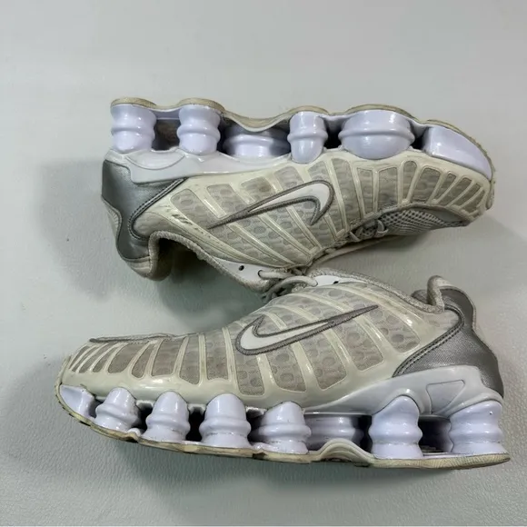Nike Shox TL Unisex Sneakers White AR3566-100 Womens Size 6.5