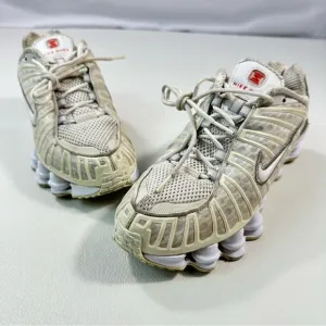 Nike Shox TL Unisex Sneakers White AR3566-100 Womens Size 6.5