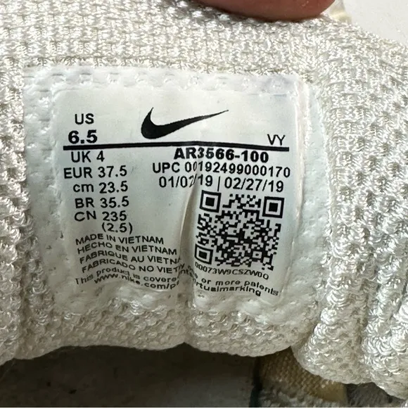 Nike Shox TL Unisex Sneakers White AR3566-100 Womens Size 6.5