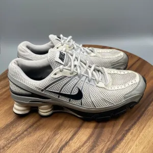 Nike Shox Turbo VII Shoes Womens Size 9 White Metallic Silver 2008 Running VTG