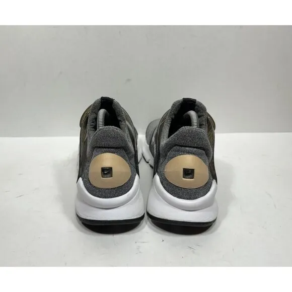 Nike Sock Dart SE Running Shoes Women's Sz 10 Vachetta Tan Gray Black 862412-001