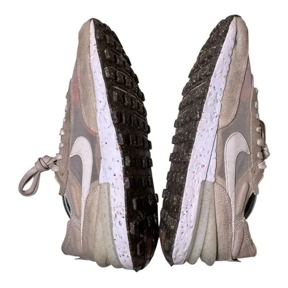 Nike Waffle One Crater Cream Orange Beige Shoes Sneakers Men's Size 10