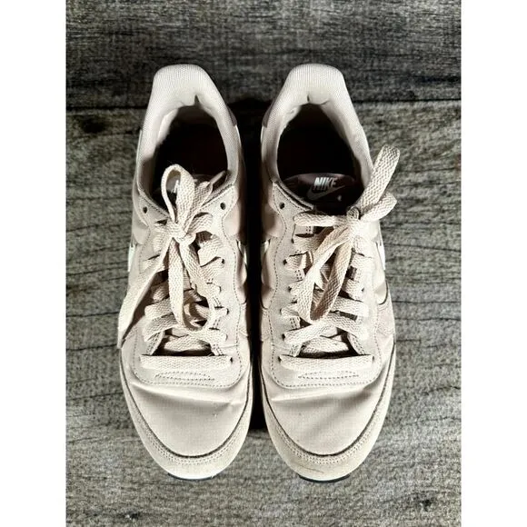 Nike Womens Internationalist Shoes Pink Trainers Casual Leather Sneakers