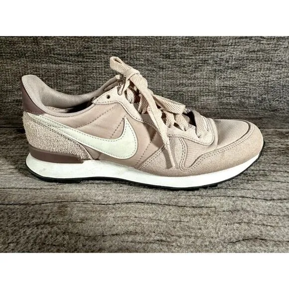 Nike Womens Internationalist Shoes Pink Trainers Casual Leather Sneakers