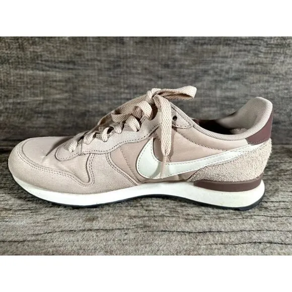 Nike Womens Internationalist Shoes Pink Trainers Casual Leather Sneakers
