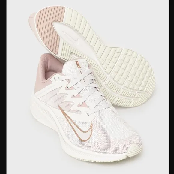 Nike Womens Quest 3 Running Shoes Plantinum Tint Red Bronze 003 (Size 8)