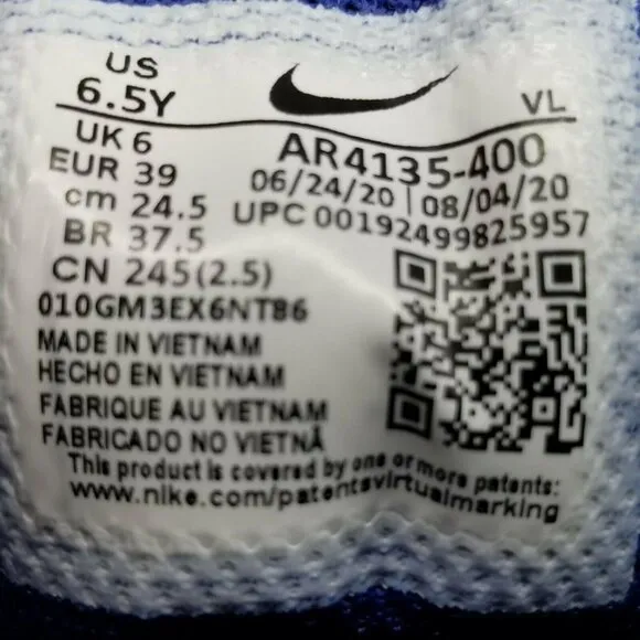 Nike Youth Downshifter 9 GS Deep Royal AR4135 400 Shoes Sneakers Size 6.5Y
