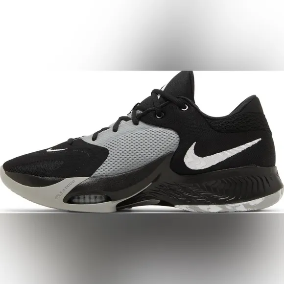 Nike Zoom Freak 4 DJ6149-001 Black/Light Gray Men Basketball Shoes Oreo