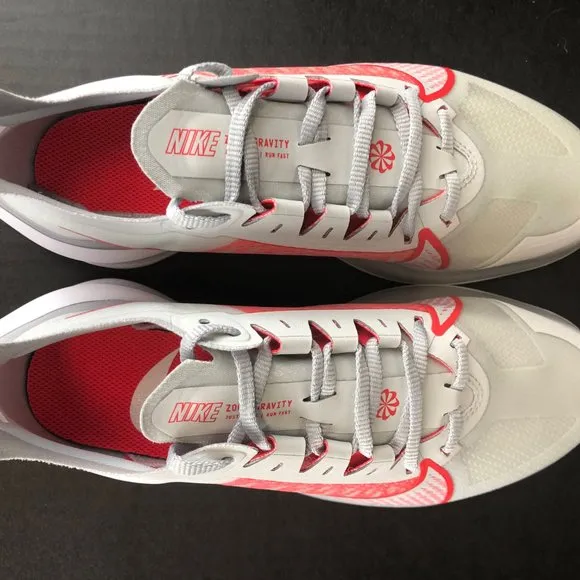 Nike Zoom Gravity Grey Red White Womens Running Sh