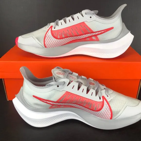 Nike Zoom Gravity Grey Red White Womens Running Sh