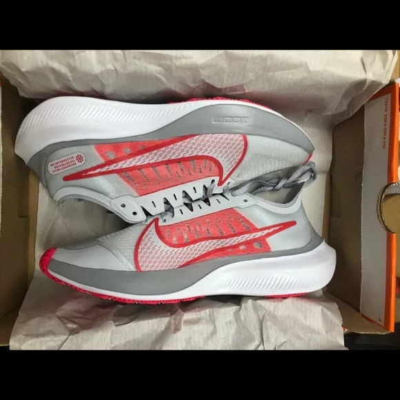 Nike Zoom Gravity Grey Red White Womens Running Sh