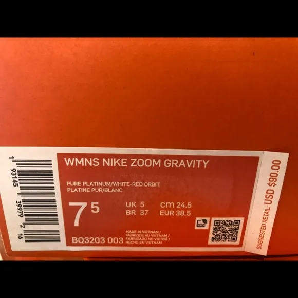 Nike Zoom Gravity Grey Red White Womens Running Sh