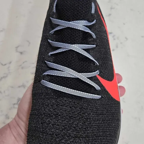 Nike Zoom Men’s SZ.13 Fly Flyknit AR4561-005 Black/Red Running Shoes New