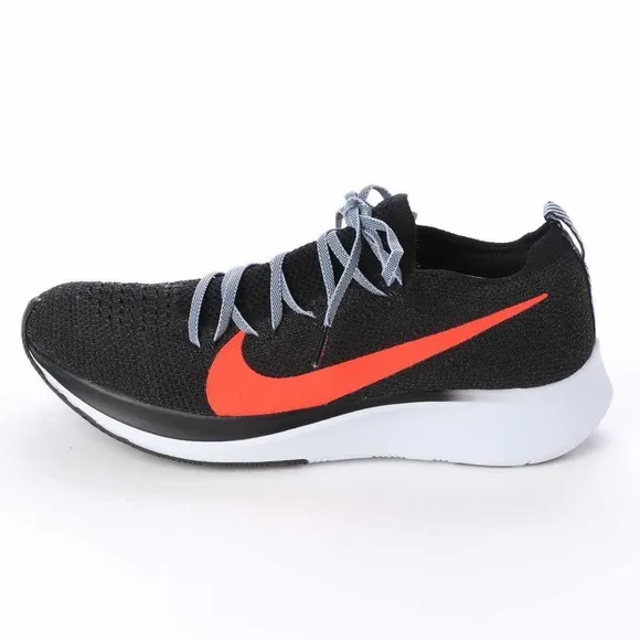 Nike Zoom Men’s SZ.13 Fly Flyknit AR4561-005 Black/Red Running Shoes New