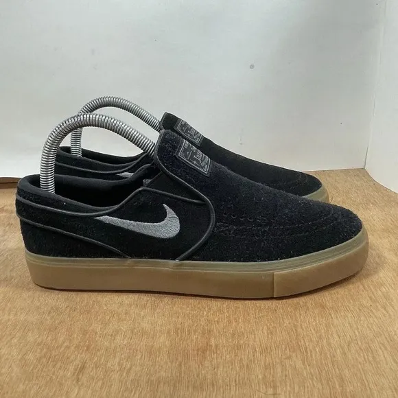 Nike Zoom Stefan Janoski Slip On Men Size 6 Black White Sneaker 833564-001