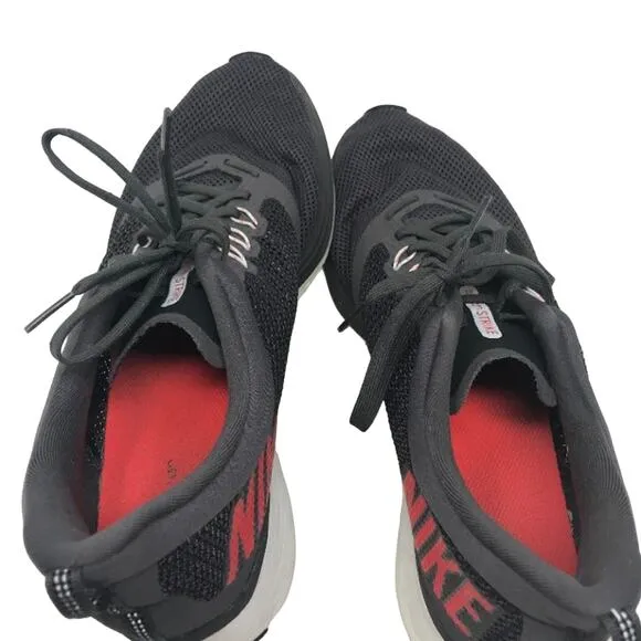 Nike Zoom Strike Running Shoes Grey Red Mens 12