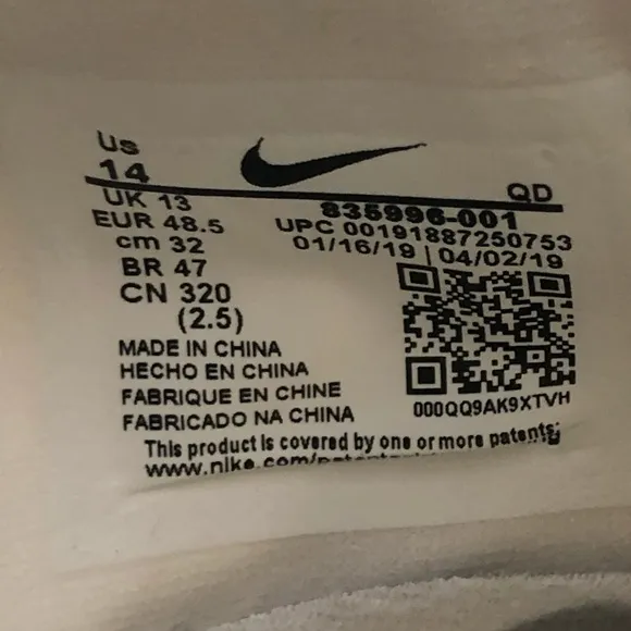 Nike Zoom Superfly Elite‎ 835996-001 White Size 14