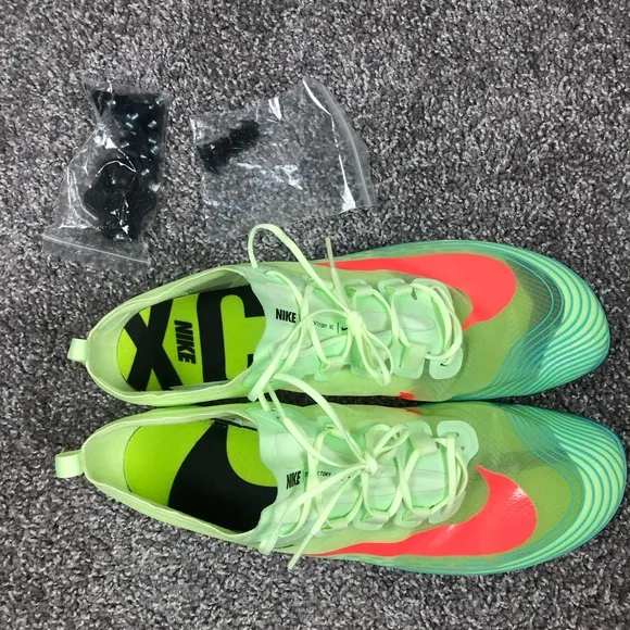 Nike Zoom Victory XC 5 Mens Running Shoes Volt Turquoise Size 13 AJ0847-401