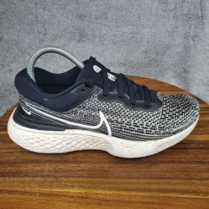 Nike ZoomX Invincible Run Flyknit Shoes Women's 8 Black Oreo Running Sneakers