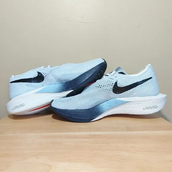 Nike ZoomX Vaporfly Next% 3 Running Shoes Blue White HJ9079-100 Men's Size 12