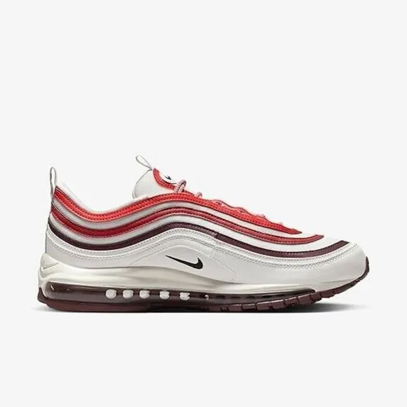 Nike Air Max 97 FN6957-101 Sneakers Men 13 Summit White Red Running Shoes TF1116